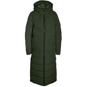 NOISY MAY Nmdalcon L/S X-long Coat Noos gewatteerde damesjas, Groen (Kombu Green)