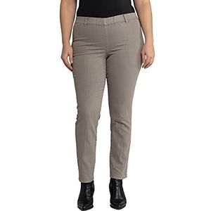 Ulla Popken Skinny jeans voor dames, grote maten, Taupe