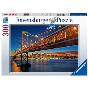 Ravensburger - Puzzel voor volwassenen - Puzzel 300 stukjes - De brug van San Francisco - Voor volwassenen en kinderen vanaf 14 jaar - Hoogwaardige puzzel - Steden en monumenten - Exclusief Amazon -