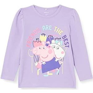 Name It Nmffurri Peppapig Ls Top Cplg Tanktop Meisjes, Verbena zand