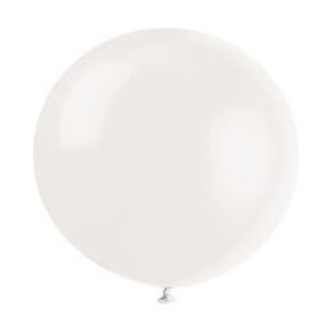Unique Party - 56722 – verpakking van 6 reuzenballonnen – latex – 91 cm – wit linnen