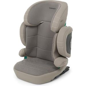 Foppapedretti Open I-Size autostoel voor kinderen van 100 tot 150 cm hoog, 3-12 jaar, ECE R129, Dualfix-bevestiging (Isofix en niet), zijdelingse stootbescherming, afneembare hoes, Desert