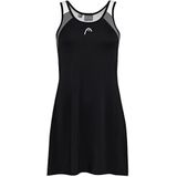 HEAD Dames Club 22 Dress, zwart, XL, zwart.