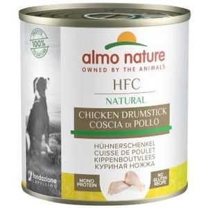 almo nature - HFC Natural – kippendij – nat voer voor volwassen honden, 12 x 280 g