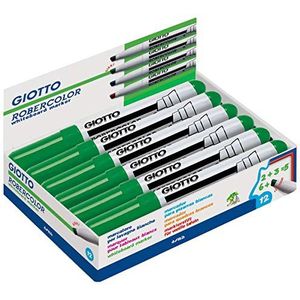 GIOTTO Robercolor Giant Whiteboard-marker, wigvormige punt ca. 2-6 mm, groen