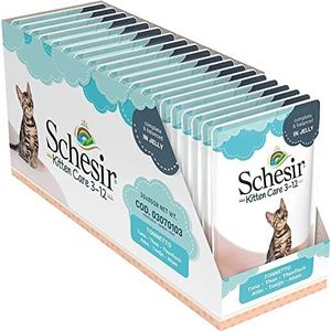 Schesir Cat Kitten 20 zakjes van 85 g voor katten