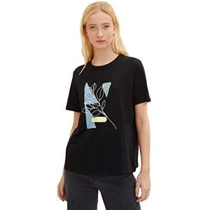 TOM TAILOR Denim Dames T-shirt, 14482 - Deep Black