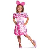 Folat - Roze gestippelde jurk voor meisjes - Maat: S
