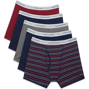 Gildan Shorts Leg Boxershorts, multipack herenslips (5 stuks), Blauw gemengd (5 stuks, kortere lengte)