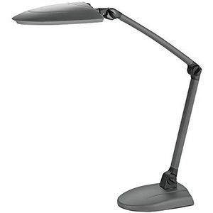 ALCO-Albert LED bureaulamp 11W kunststof antraciet met voet en klem
