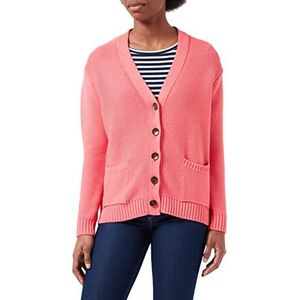 Maerz Gebreid vest dames knoop cardigan, roze pomelo