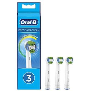 Oral-B Clean Maximiser Precision Clean Opzetborstels voor elektrische tandenborstel, plak verwijderen, wit