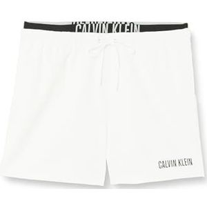 Calvin Klein Zwembroek voor heren, maat M, dubbel, middellang, wit (Pvh Classic White), L, wit, L, Wit