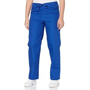 Adar Universele medische broek, uniseks, smal toelopende broek met trekkoord, Royal Blauw