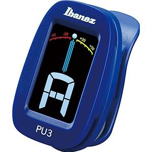 Ibanez PU3-BL Chromatische stemapparaat met klem, blauw