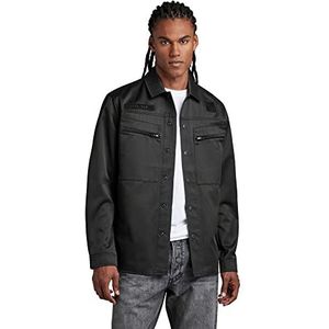G-STAR RAW rf service overshirt heren jas, zwart (Dk Black C657-6484)