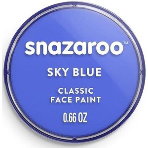Snazaroo - Verf voor gezicht en lichaam, make-up voor gezicht en vermomming, voor kinderen en volwassenen, blush 18 ml, hemelsblauw