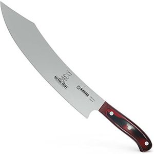 GIESSER Sinds 1776 - Made in Germany - koksmes 30 cm Rocking Chefs, PremiumCut Barbecue nr. 1, keukenmes, Micarta, rood, geklonken, roestvrij, Duits grillmes