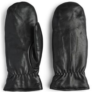 Pieces Pcnellie Leather Mittens Noos dameshandschoenen, zwart (Black Black), L, Zwart (zwart).