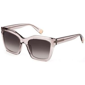 Furla Lunettes Femme, Transp brillant - Beige, 53