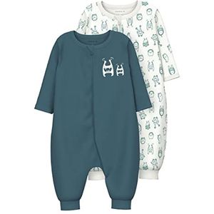 Name It Nbmnightsuit 2p Zip Monster Noos pyjama voor baby's, jongens, Wandtapijt