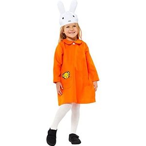 Amscan 9915865 - Kind Girls Little Bunny Nijntje Fancy Oranje Jurk Kostuum