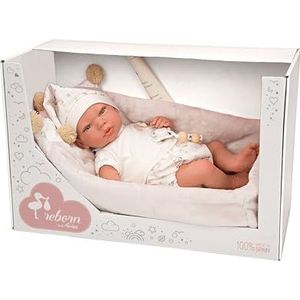 ARIAS Reborn pop 40 cm Aday Beige met deksel