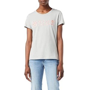 MUSTANG Alexia C T-shirt voor dames, bedrukt, Mirage Gray 4031