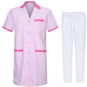 Misemiya - Uniseks uniformset met bovendeel en broek - Ref.G713-6802, Fuschia T8162-9