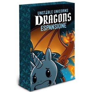 Asmodee - Onstabiele unicorns: Dragons, uitbreiding van het kaartspel, editie in Italiaans, 8572