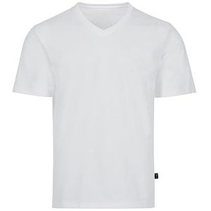 Trigema Dames v-vormig T-shirt van katoen, wit (001)