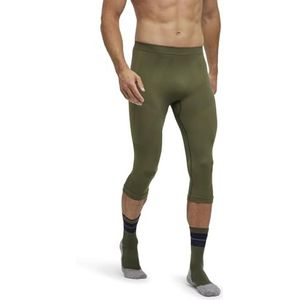 FALKE Heren Basic Broek 3/4M TI Sneldrogend functioneel materiaal 1 stuk Groen (Herb 7754) Milieuvriendelijk XL