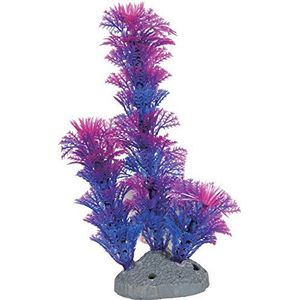 Zolux Aquariumdecoratie, kleurrijke kunstplant, blauw, 9 x 3,5 x 15 cm