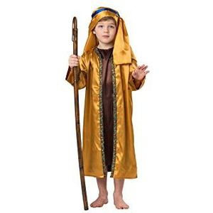 Dress Up America Bijbelkostuumset voor kinderen, herderskostuums, set bruin goud, herderskostuum voor kinderen