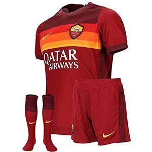 Nike Roma LK NK BRT Kit Hm Football Set voor kinderen, uniseks Team Crimson/Dark Team Red/University Gold Full Sponsor, XL