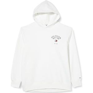 Tommy Hilfiger Sweat à capuche Bt-Arched Varsity pour homme, White, 5XL-grande taille-taille tall