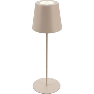 Bureaulamp - Mat Chroom - Dimbaar - Oplaadbaar - LED-module 200 Lumen
