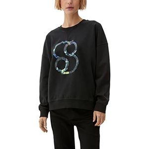 s.Oliver Dames sweatshirt, zwart, 36, zwart.