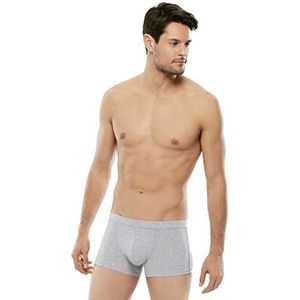 LVB Supima boxershorts voor heren, katoen, stretch katoen, grijs gemêleerd