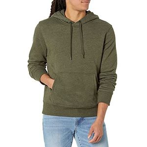 Amazon Essentials Heren fleece hoodie (verkrijgbaar in grote maat), olijf gemêleerd, M