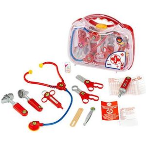 Theo Klein 4395 dokterskoffer, robuust, transparant, met veel accessoires, speelgoed voor kinderen vanaf 3 jaar