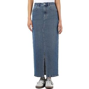 Noisy may Nmkath Nw Slit Lange rok Vi477mb Noos Damesrok, Medium blauwe denim