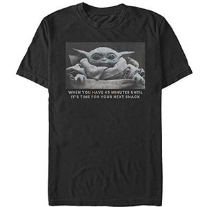 Star Wars Next Snack Organic-T-shirt à manches courtes unisexe pour adulte, Noir, S