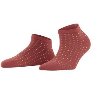 FALKE Dames multispot sokken ademend duurzaam katoen lage sokken zachte platte teennaad fantasie stippenpatroon glijden niet in schoen 1 paar, Rood (Lobster 8862)