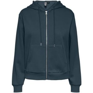 Bestseller A/S Pcchilli LS Noos BC Zip Hoodie Trainingspak voor dames, Reflecterende vijver