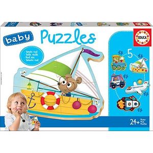 Babypuzzels met 2 voertuigen (kinderpuzzel)