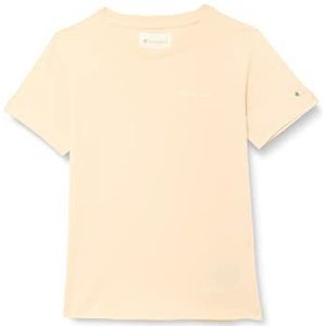 Champion Eco Future Light Jersey Regular S/S T-shirt voor meisjes, Crème geel