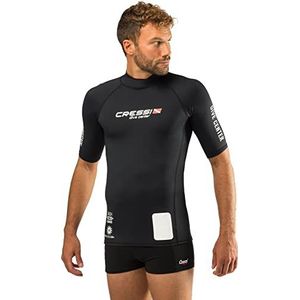 Cressi Rash Guard Man Black Dive Center Heren Beschermende T-shirt met korte mouwen