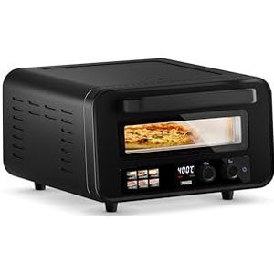 Pizzaoven - 15 Liter - 2100W - Zwart - Digitale Touchbediening