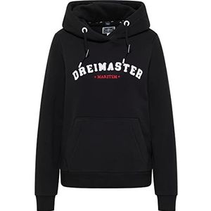 DreiMaster hoodie dames 35224060, zwart, XL, zwart, XL, Schwarz.
